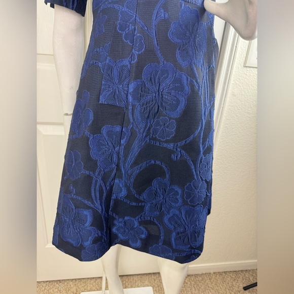 Roberto Quaglia Elegant Blue Floral Dress #192 - Picture 9 of 13